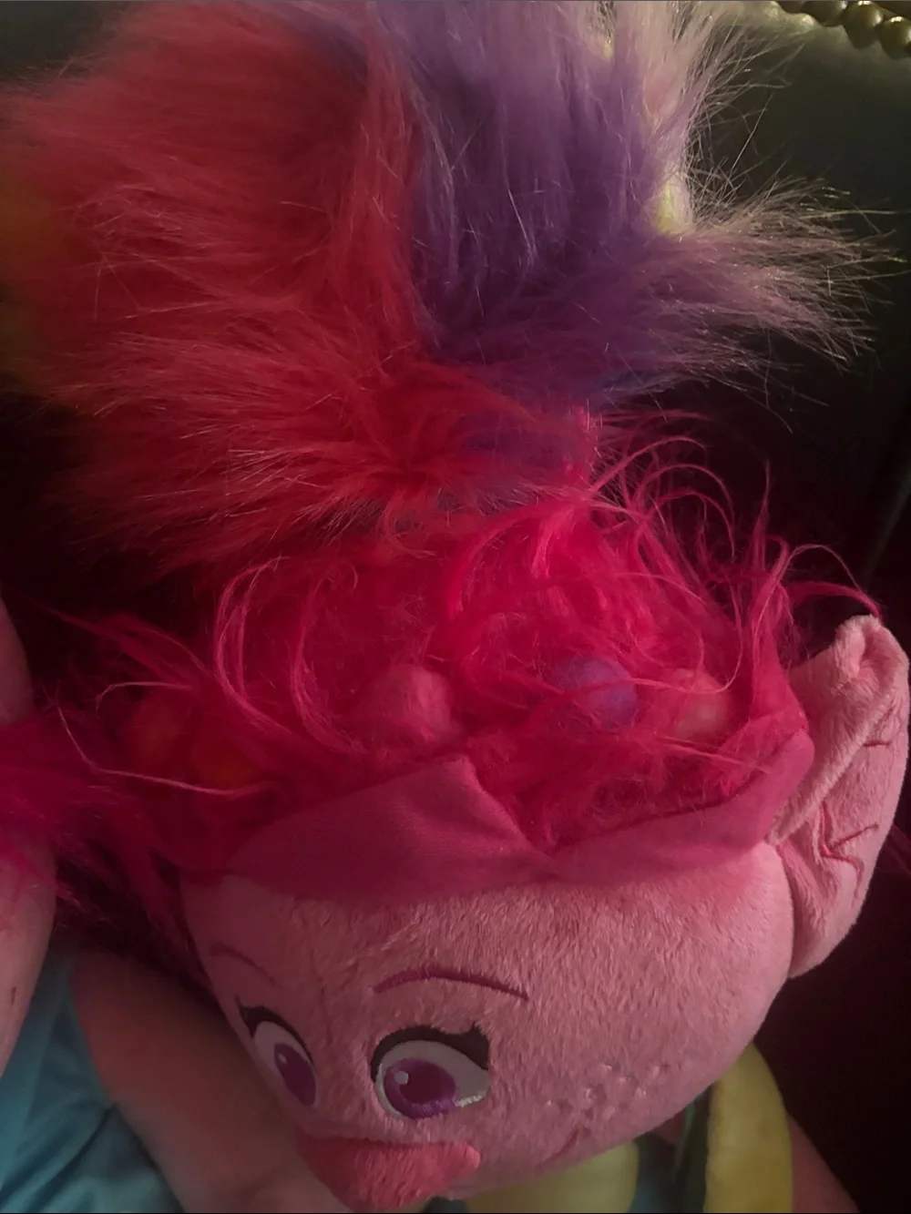 Trolls Pink Plush Duo with Bright Magenta & Multicolor Hair